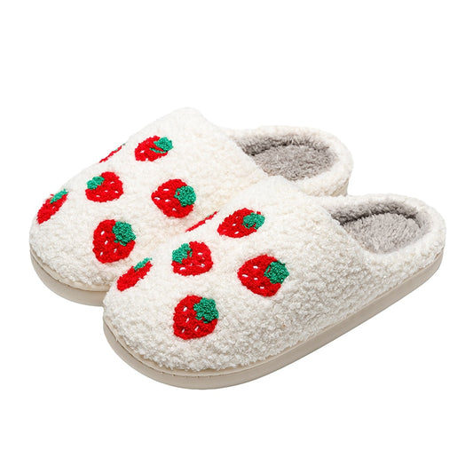 Cozy Feet Delight Slippers - Strawberry