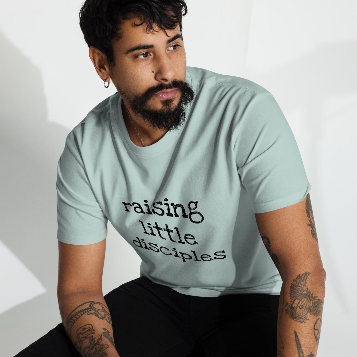 Mens Tshirt - Raising Little Disciples