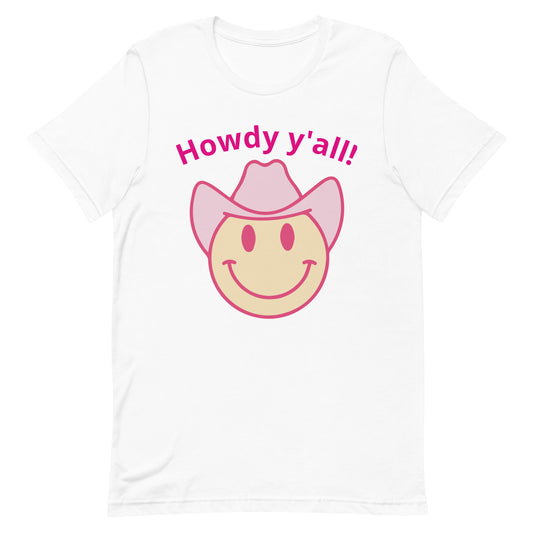 Howdy Y'all Smiley Cowboy t-shirt